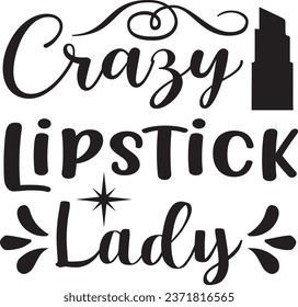 Diseño de camisetas de maquillaje y archivo vectorial 