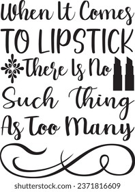 Makeup Tshirt Design and vector file 