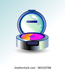makeup vector eyeshadow graphic object blush powder