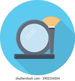 makeup vector flat colour icon