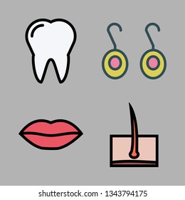 makeup vector icon set