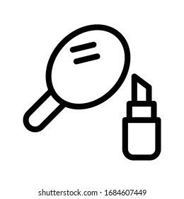 makeup vector thin line icon 