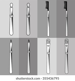 Make-up and womens cosmetics graphic design, vector illustration eps10