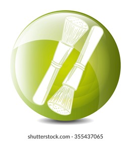 Make-up and womens cosmetics graphic design, vector illustration eps10