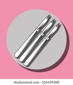 Make-up and womens cosmetics graphic design, vector illustration eps10