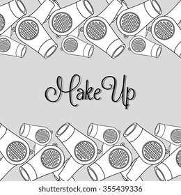 Make-up and womens cosmetics graphic design, vector illustration eps10