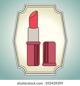 Make-up and womens cosmetics graphic design, vector illustration eps10