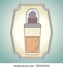 Make-up and womens cosmetics graphic design, vector illustration eps10