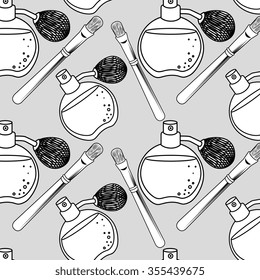 Make-up and womens cosmetics graphic design, vector illustration eps10