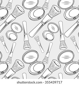 Make-up and womens cosmetics graphic design, vector illustration eps10