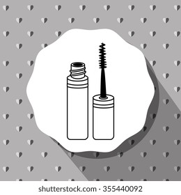 Make-up and womens cosmetics graphic design, vector illustration eps10