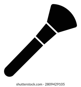 Makeupbrushicon isolated on whitebackground for beautyconcept icon