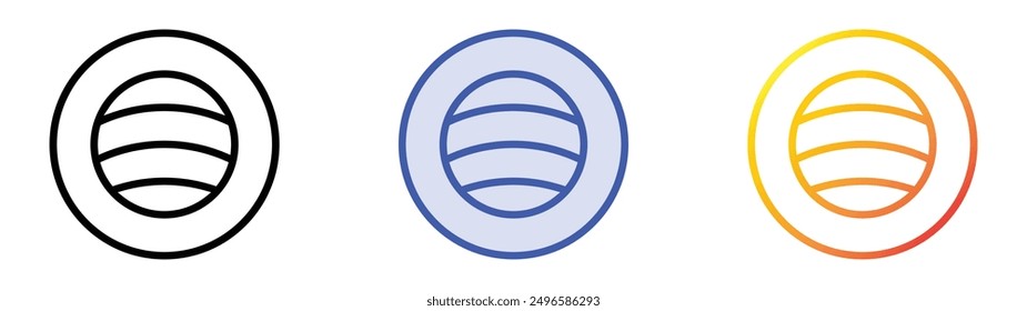 maki icon. Linear, Blue Fill and Gradient Style Design Isolated On White Background