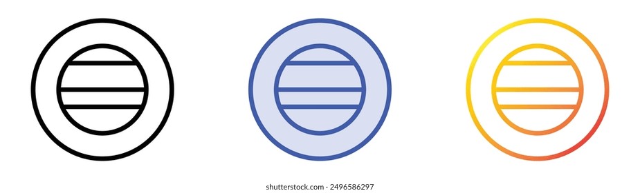 maki icon. Linear, Blue Fill and Gradient Style Design Isolated On White Background