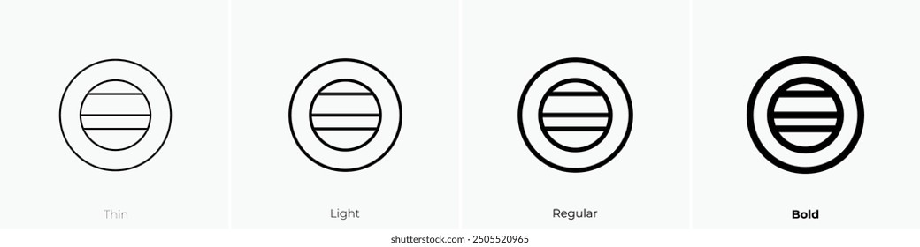 Maki-Symbol. Dünnes, helles Design im regulären und kühlen Stil, einzeln auf weißem Hintergrund