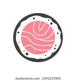 Maki roll logo template vector icon