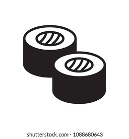 Maki sushi icon. Vector icon. 