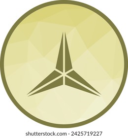 Makibishi-Symbol Vektor-Bild. Geeignet für mobile Applikationen, Webanwendungen und Printmedien.