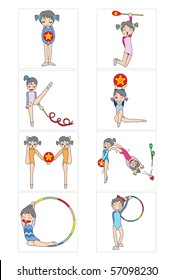Making alphabets by different of gymnastics posing. I to P.