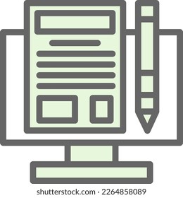 Diseño de iconos de visualización de archivos de blog