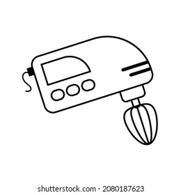 Making Cake icon design, outline of making cake isolated on white background