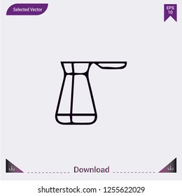 Making coffee icon isolated on grey background.Premium symbol for website design, mobile application, logo, ui.Vector illustration. Eps10