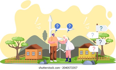 Making confusion. Doubts person surrounded by question marks. Questions dilemma situations. Asking questions. Confused people. Making choice. Being confused. Thinking or make decision. Solving problem