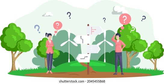 Making confusion. Doubts person surrounded by question marks. Questions dilemma situations. Asking questions. Confused people. Making choice. Being confused. Thinking or make decision. Solving problem