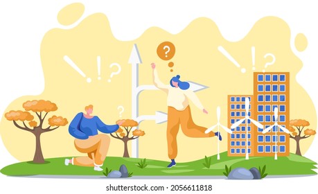 Making confusion. Doubts person surrounded by question marks. Questions dilemma situations. Asking questions. Confused people. Making choice. Being confused. Thinking or make decision. Solving problem