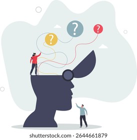 Making decision .people think on analysis of multiple questions in head, character life .
