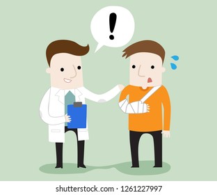 Making a doctor appointment ,vector and illustration