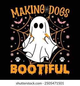 Making Dogs Bootiful T-shirt Design.