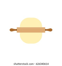 Making dough illustration. Baking process.