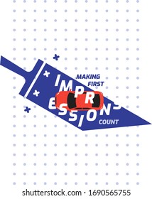 Making First Impressions Count typography poster....