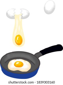 Making a fried egg that looks delicious