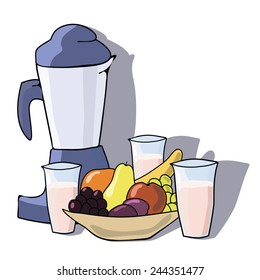making fruit cocktail