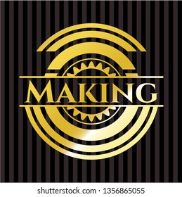 Making gold emblem