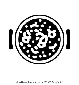 making homemade soup autumn glyph icon vector. making homemade soup autumn sign. isolated symbol illustration