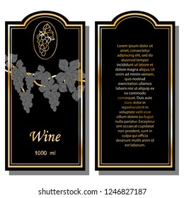 Making a label for a bottle of wine