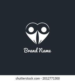 Logotipo de amor con humanos, perfecto para el logo de la fundación, aplicación de amor, ahorro saludable, médico, etc.
