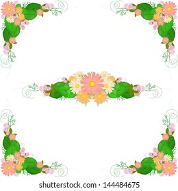 Making of meadow and wildflowers.