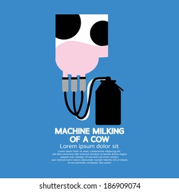 Making Milk Vector Illustration