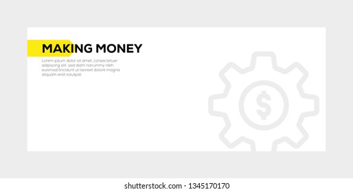 MAKING MONEY BANNER CONCEPT