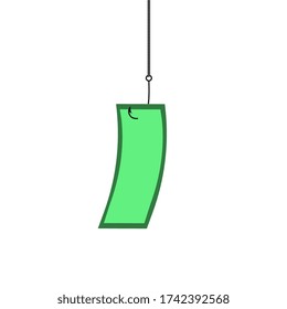 Haciendo dinero, un dólar en el anzuelo, un buen negocio.