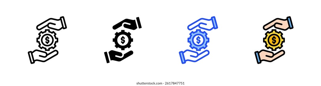 Making Money Icon Collection With Multiple Styles