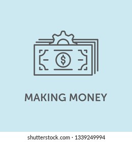 Making Money Icon Concept