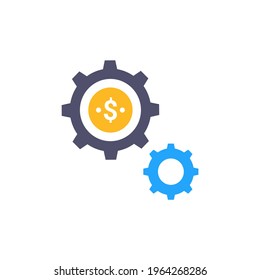 making money icon in vector. Logotype