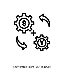 Making Money icon in vector. Logotype