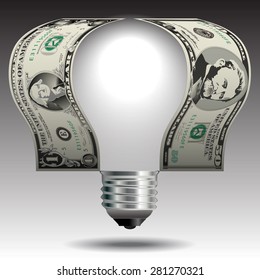 Making Money Idea Concept on a Plain Background