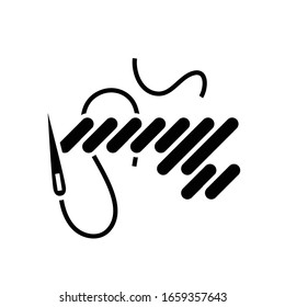 Tornando padrão ícone preto, ilustração conceito, símbolo plano vetor, sinal de glifo.